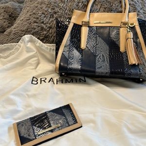 Brahmin Satchel and Wallet Combo! Like New condition! Ready to ship!